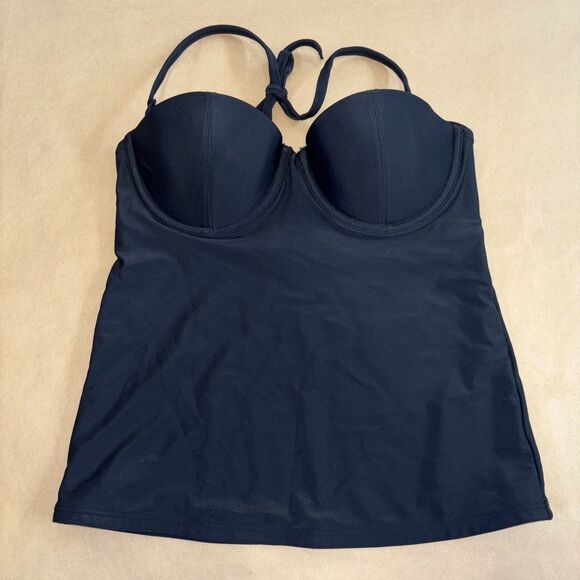 Women’s Old Navy Black Tankini Top Size Small - Picture 1 of 7